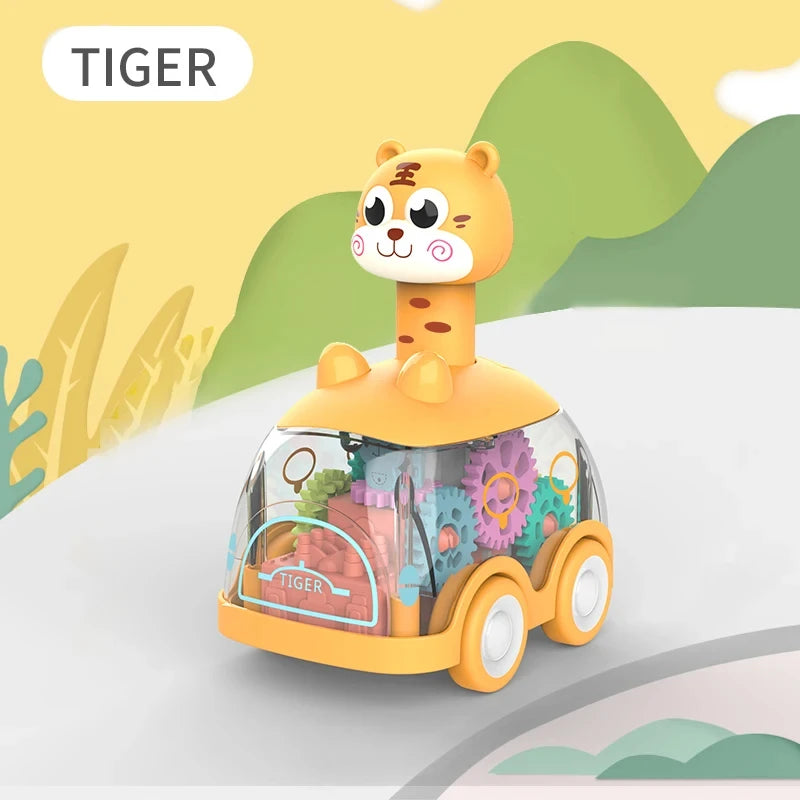 Kids Toys Cars for 1 2 3 Years Toddler Boys Infant Push and Go Car Toy Cartoon Pull Cars Animal Educational Toy Girl Gifts