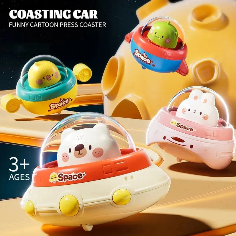 Kids Toys Cars for 1 2 3 Years Toddler Boys Infant Push and Go Car Toy Cartoon Pull Cars Animal Educational Toy Girl Gifts